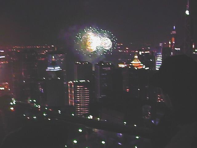 Chinese New Year Fireworks from Gus' 31st Floor Roof